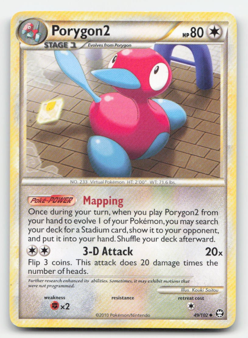 Porygon2 HGSS Triumphant 49/102 UC Pokemon MP