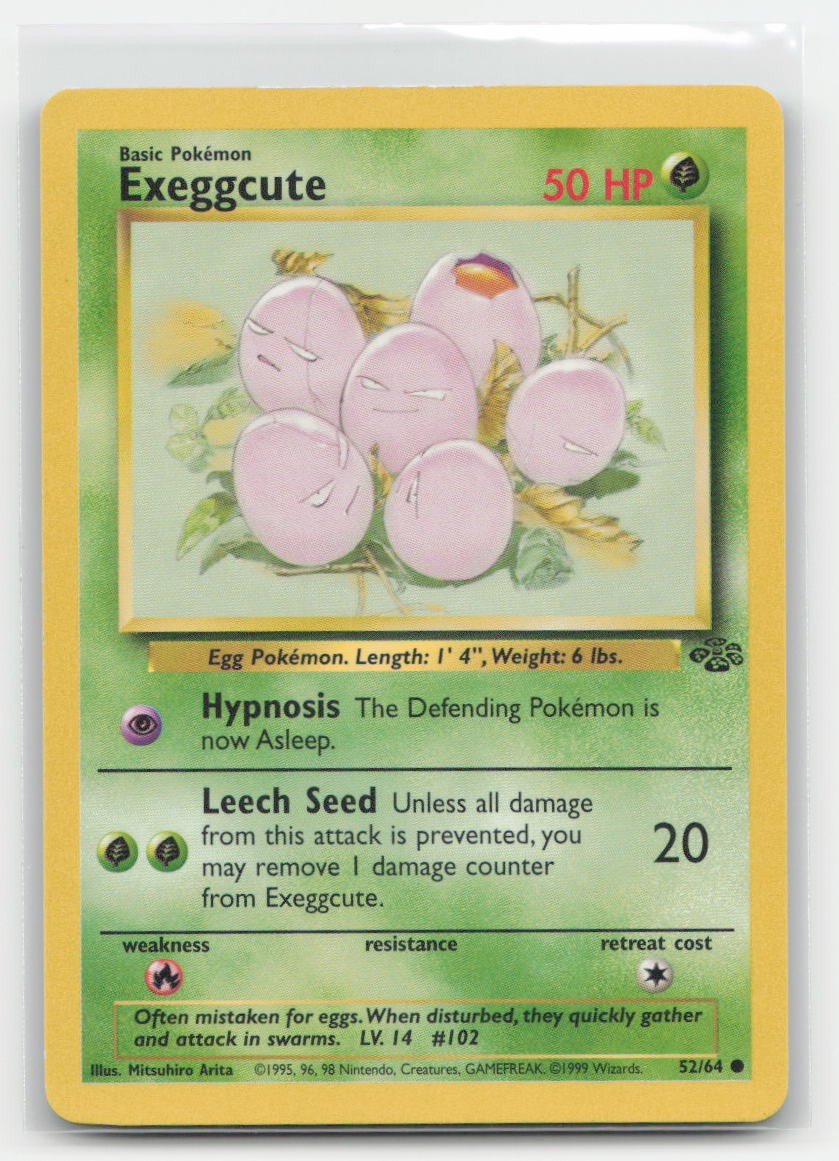 Exeggcute Unlimited Jungle 52/64 C Pokemon HP