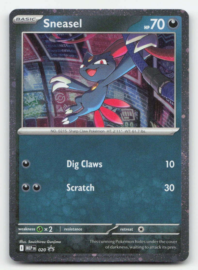 Sneasel (Cosmos Holo) Holo ME: Mega Evolution Promo 020 P Pokemon LP