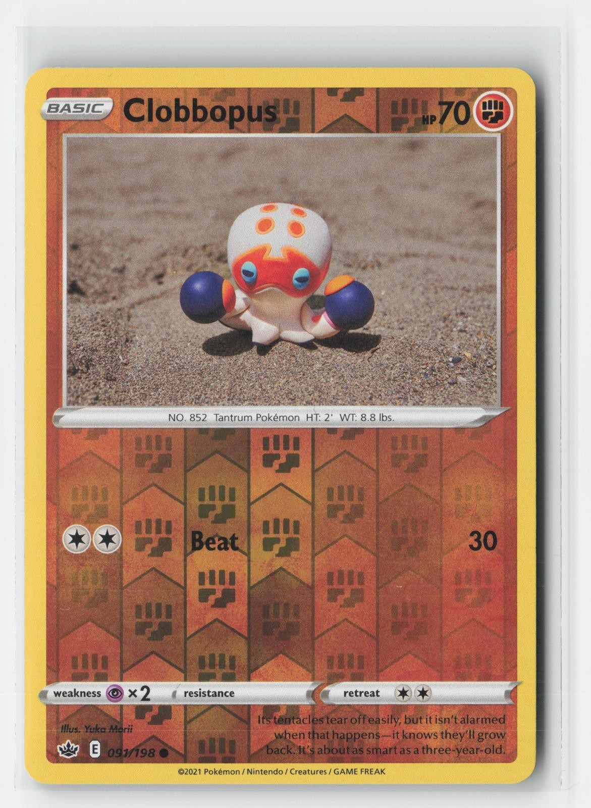 Clobbopus Chilling Reign 091/198 C Pokemon Reverse Holo NM