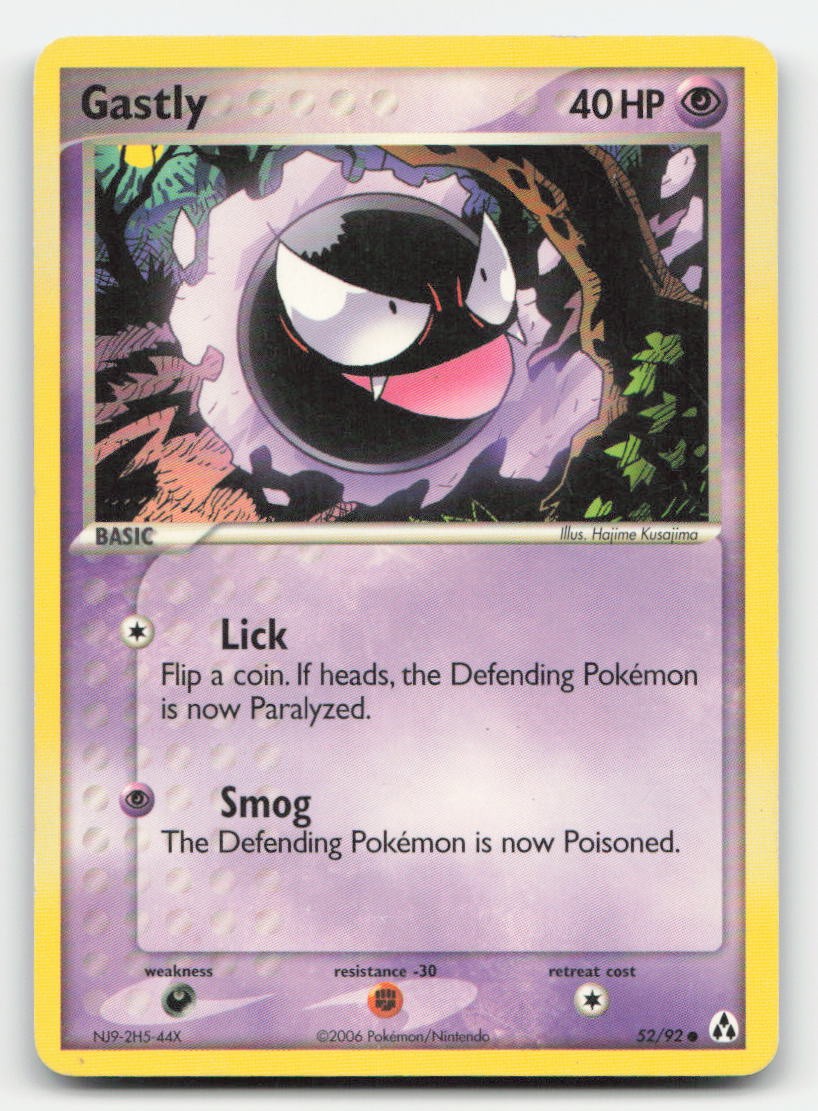 Gastly Legend Maker 52/92 C Pokemon MP