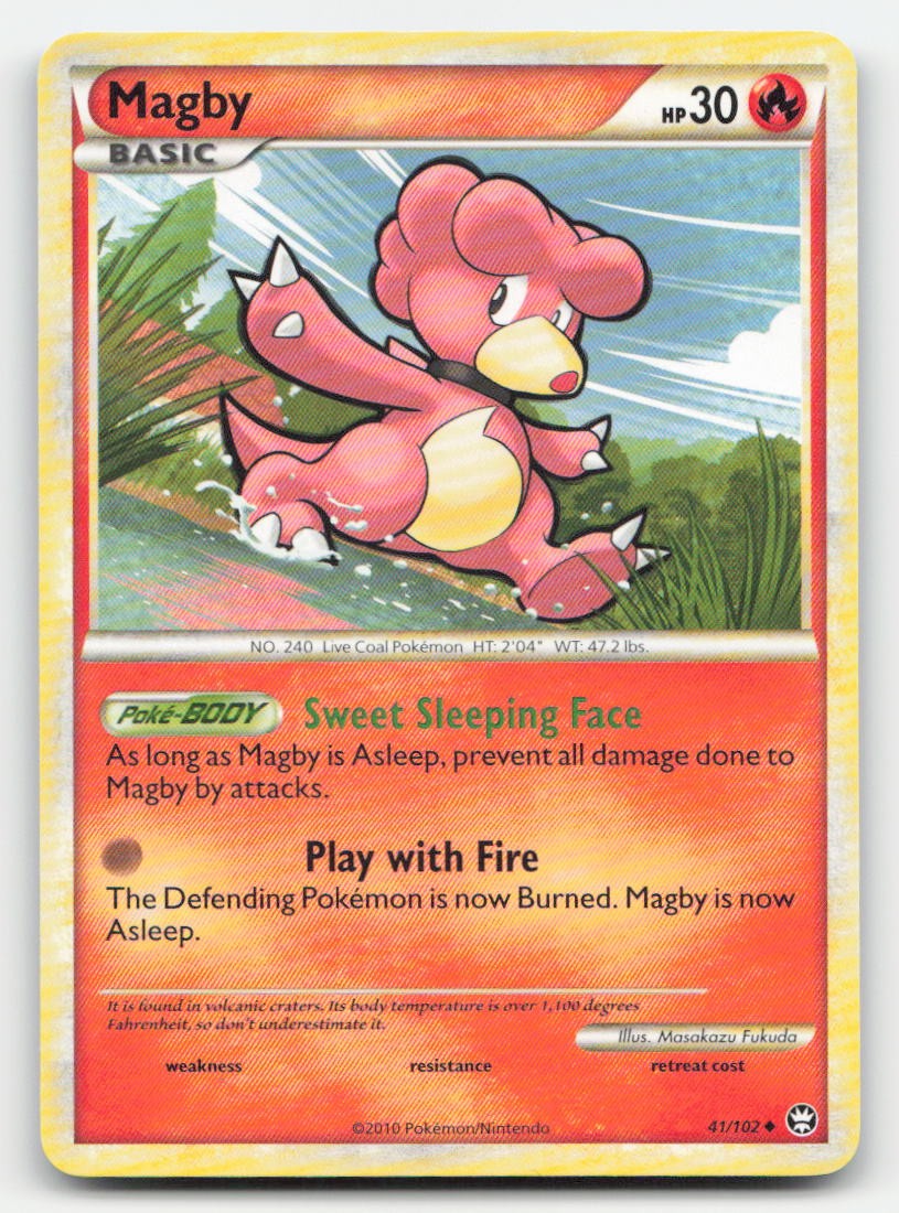 Magby HGSS Triumphant 41/102 UC Pokemon LP