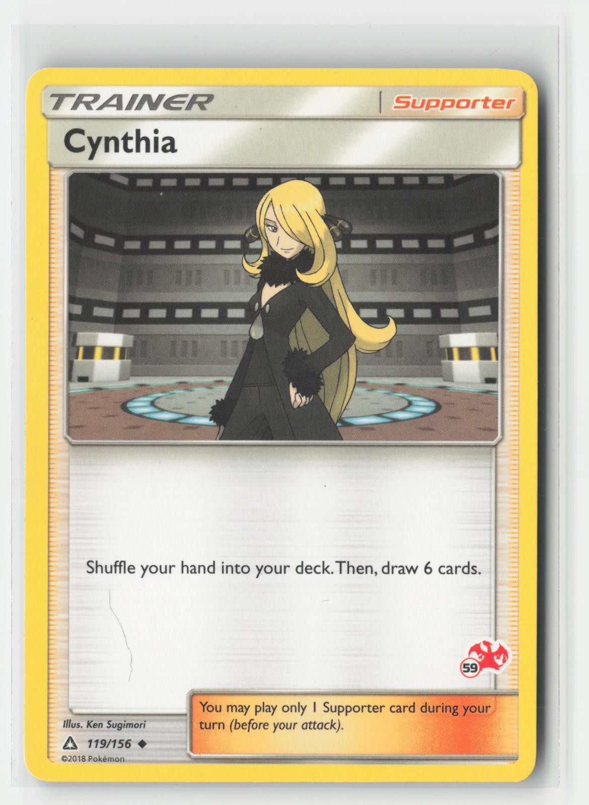 Cynthia (#59 Charizard Stamped) Battle Academy 119/156 P Pokemon MP