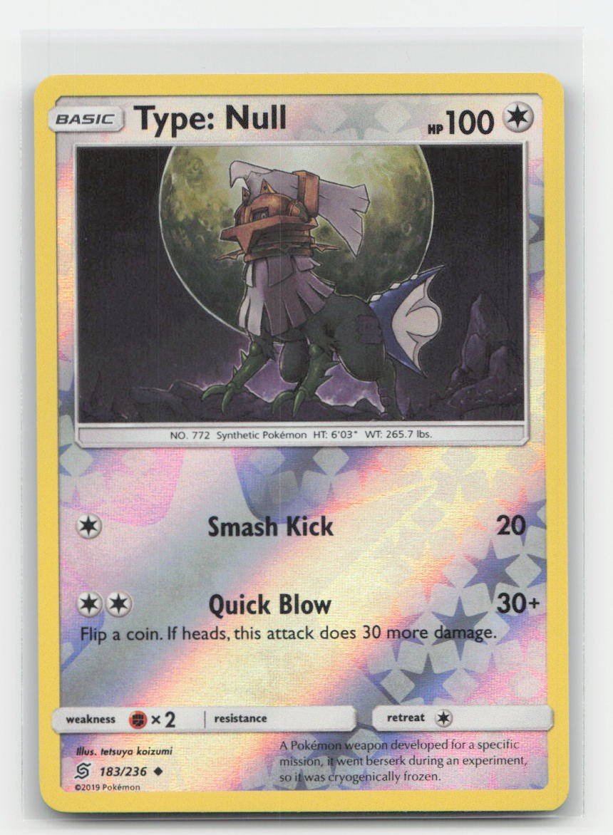 Type: Null Reverse Holo Unified Minds 183/236 UC Pokemon LP