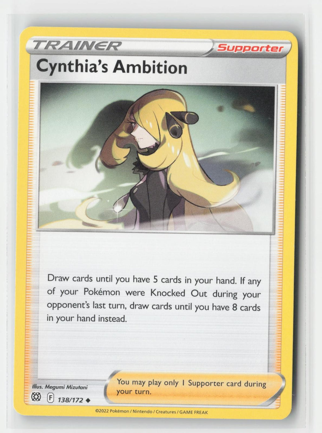 Cynthia's Ambition Brilliant Stars 138/172 UC Pokemon LP