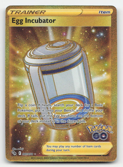 Egg Incubator Holo Pokemon GO 087/078 SEC Pokemon NM