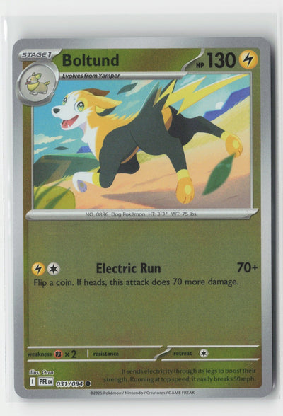 Boltund Reverse Holo ME02: Phantasmal Flames PFL 031/094 Pokemon TCG