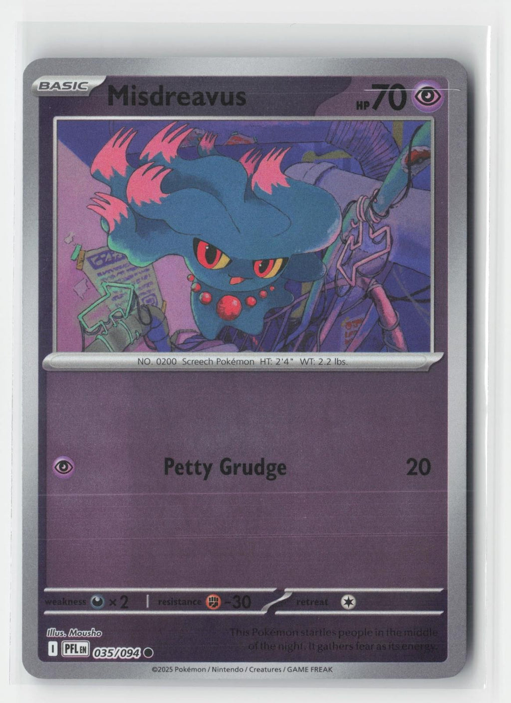 Misdreavus Phantasmal Flames 035/094 C Pokemon Reverse Holo NM