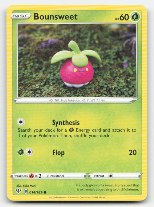 Bounsweet Darkness Ablaze 014/189 C Pokemon NM