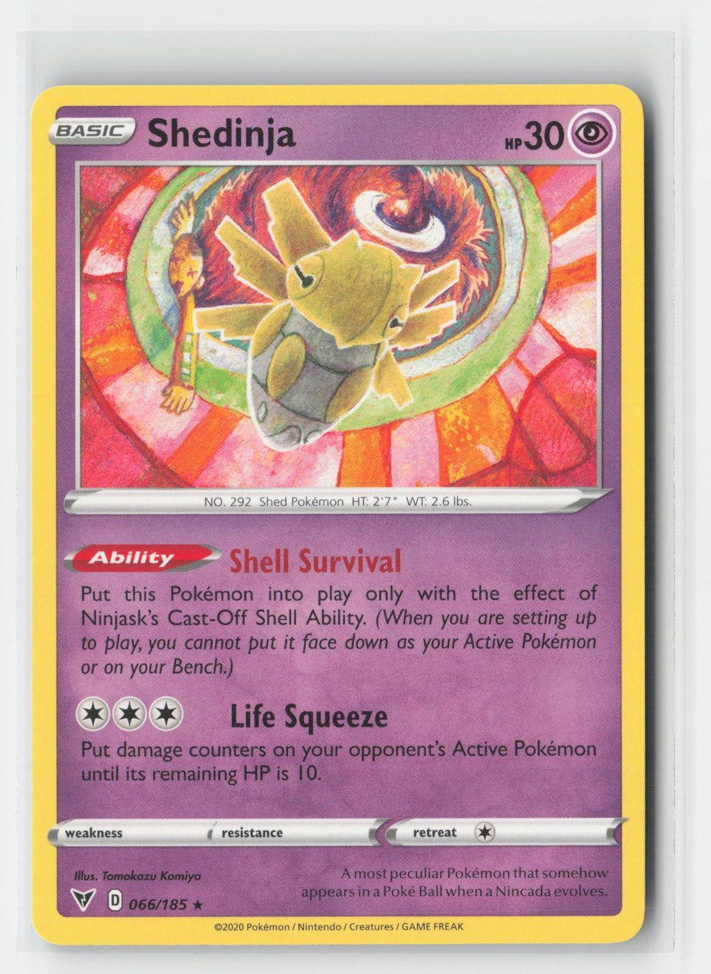 Shedinja Vivid Voltage 066/185 R Pokemon NM