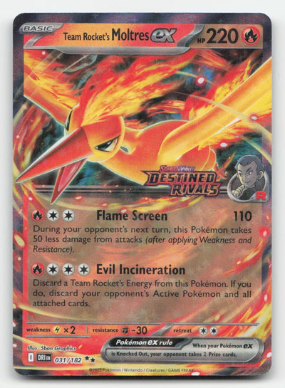 Team Rocket's Moltres ex Holo Miscellaneous Cards & Products 031/182 Pokemon LP