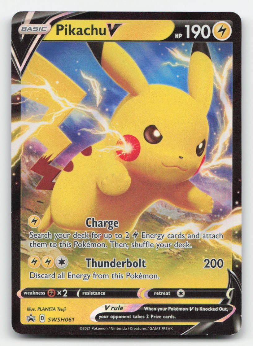Pikachu V Holo Sword & Shield Promo SWSH061 P Pokemon HP