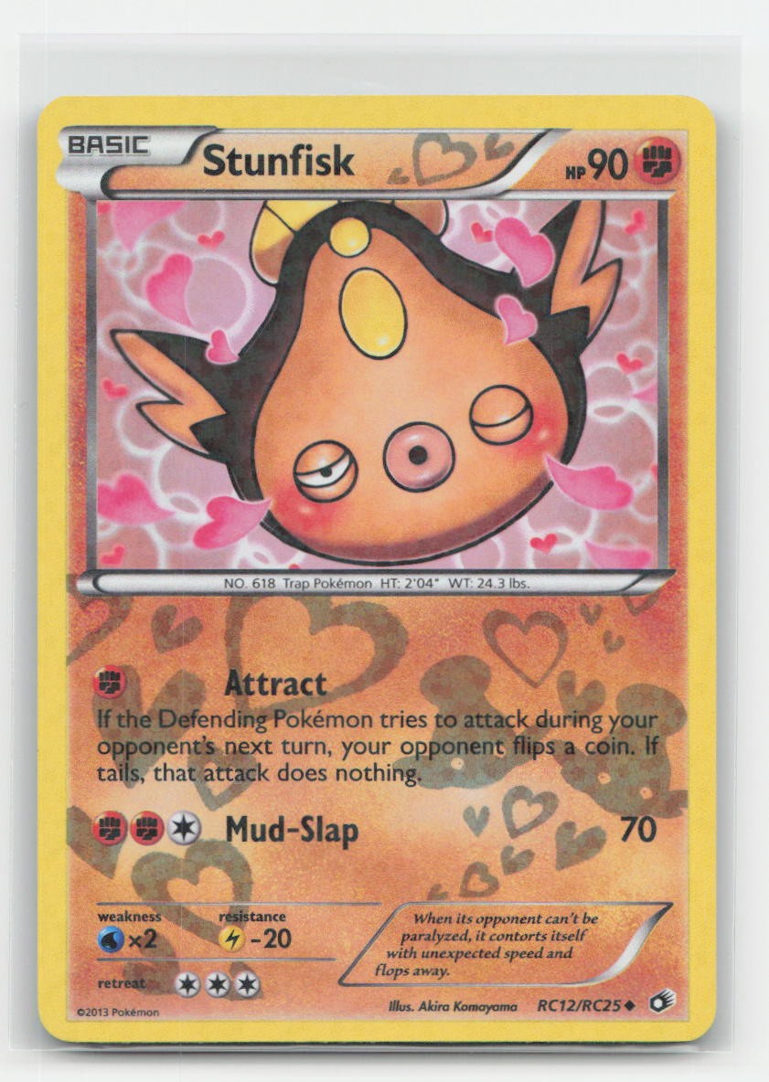 Stunfisk Holo Legendary Treasures: Radiant Collection RC12/RC25 UC Pokemon LP