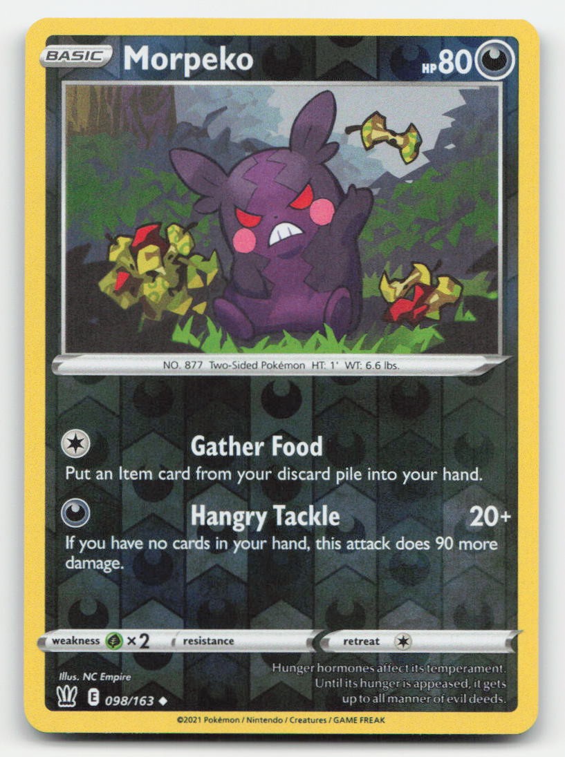 Morpeko Reverse Holo Battle Styles 098/163 UC Pokemon NM