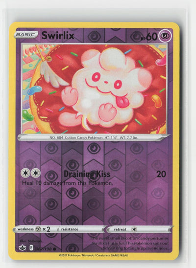 Swirlix Chilling Reign 067/198 C Pokemon Reverse Holo NM