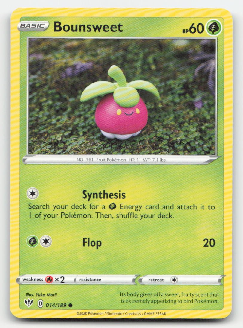 Bounsweet Darkness Ablaze 014/189 C Pokemon MP
