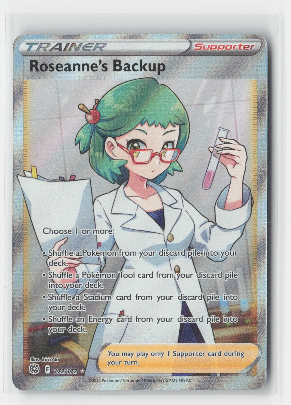 Roseanne's Backup (Full Art) Holo SWSH09: Brilliant Stars SWSH09 172/172 Pokemon