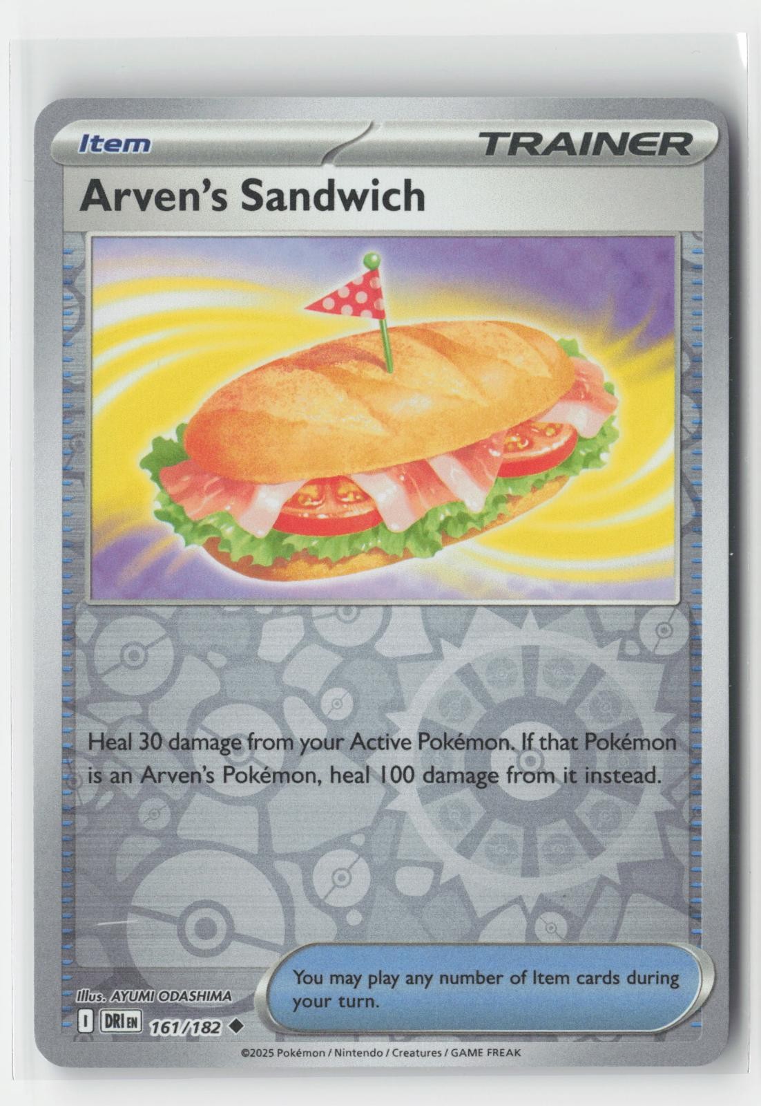 Arven's Sandwich Reverse Holo Destined Rivals 161/182 UC Pokemon NM