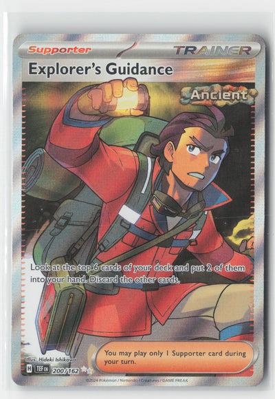 Explorer's Guidance Holo SV05: Temporal Forces TEF 200/162 Pokemon TCG
