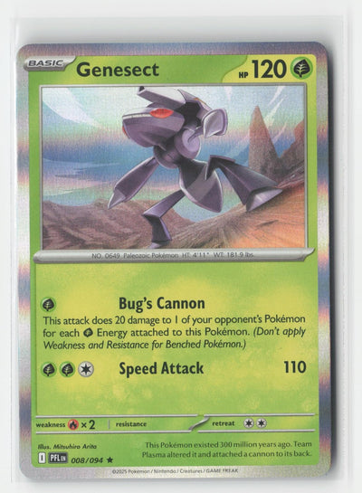 Genesect Holo Phantasmal Flames 008/094 R Pokemon NM