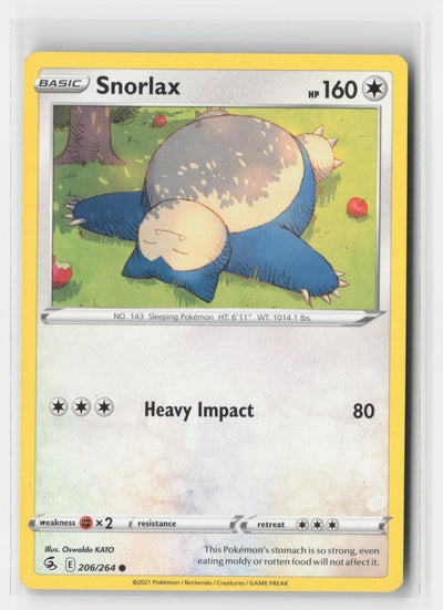 Snorlax Fusion Strike 206/264 C Pokemon MP