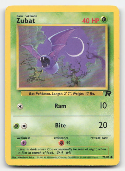 Zubat Unlimited Team Rocket 70/82 C Pokemon LP