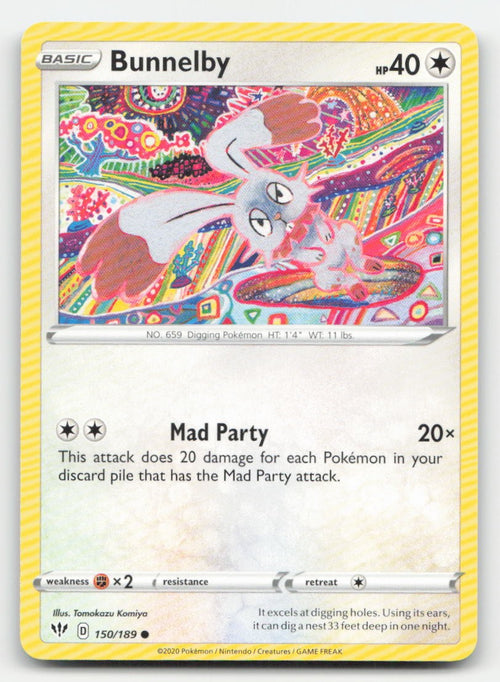 Bunnelby Darkness Ablaze 150/189 C Pokemon MP