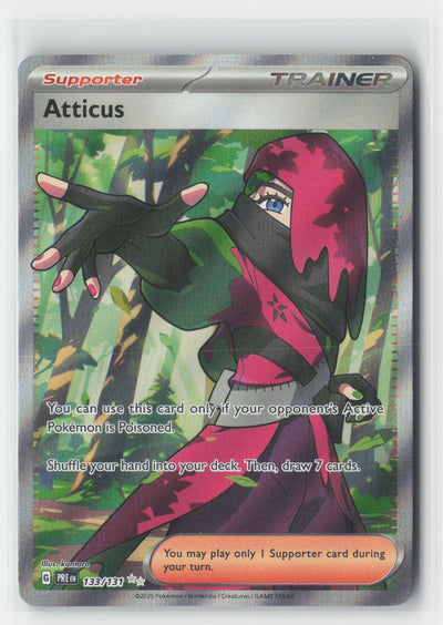 Atticus Holo SV: Prismatic Evolutions PRE 133/131 Pokemon TCG