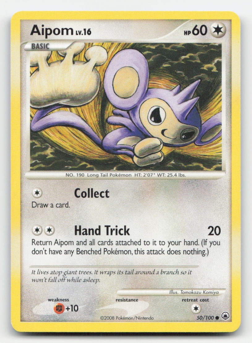 Aipom Majestic Dawn 50/100 C Pokemon HP
