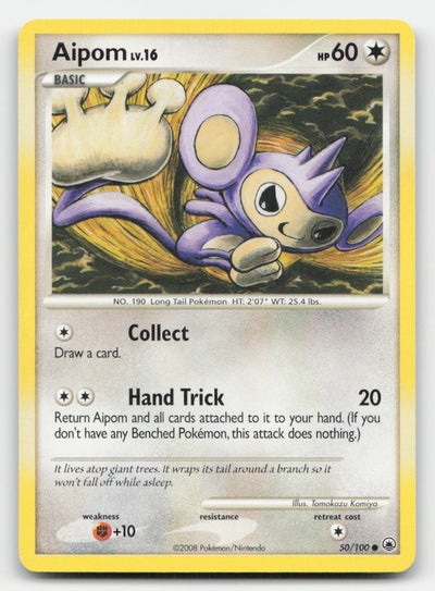 Aipom Majestic Dawn 50/100 C Pokemon HP