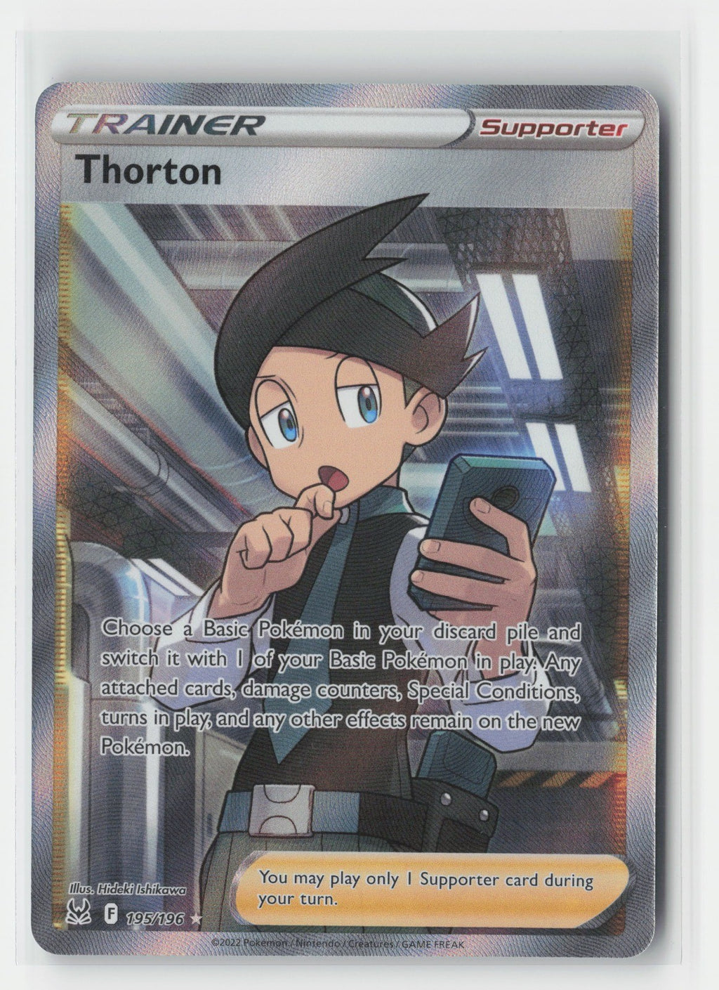 Thorton (Full Art) Holo SWSH11: Lost Origin SWSH11 195/196 Pokemon TCG