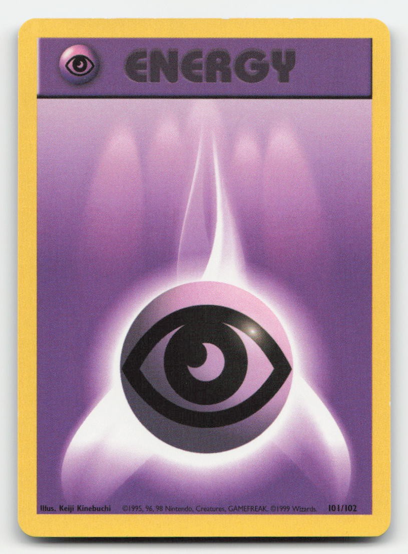 Psychic Energy Base Set Unlimited 101/102 C Pokemon MP
