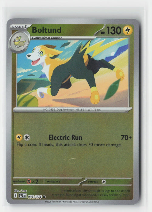 Boltund Reverse Holo ME02: Phantasmal Flames PFL 031/094 Pokemon TCG