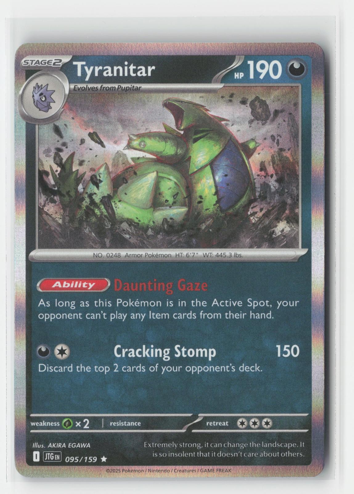 Tyranitar Holo Journey Together 095/159 R Pokemon NM
