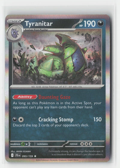 Tyranitar Holo Journey Together 095/159 R Pokemon NM