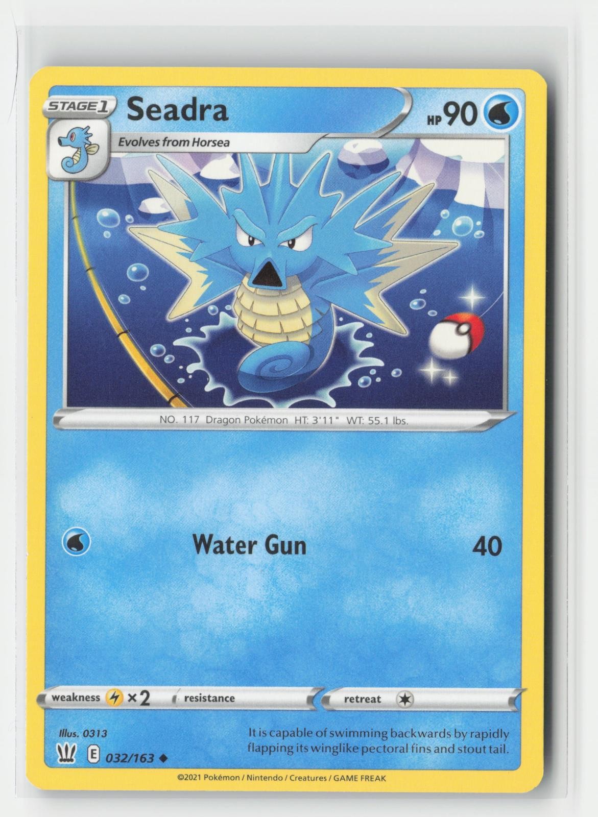Seadra Battle Styles 032/163 UC Pokemon LP