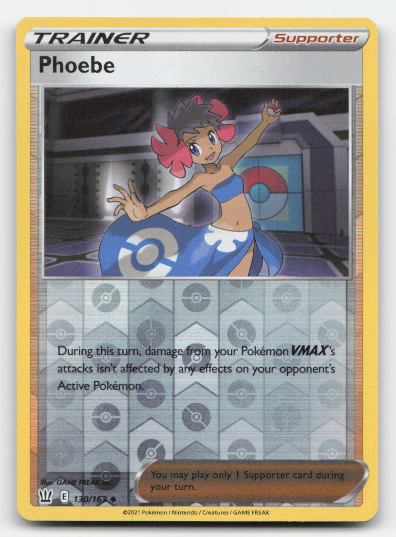 Phoebe Reverse Holo Battle Styles 130/163 UC Pokemon NM