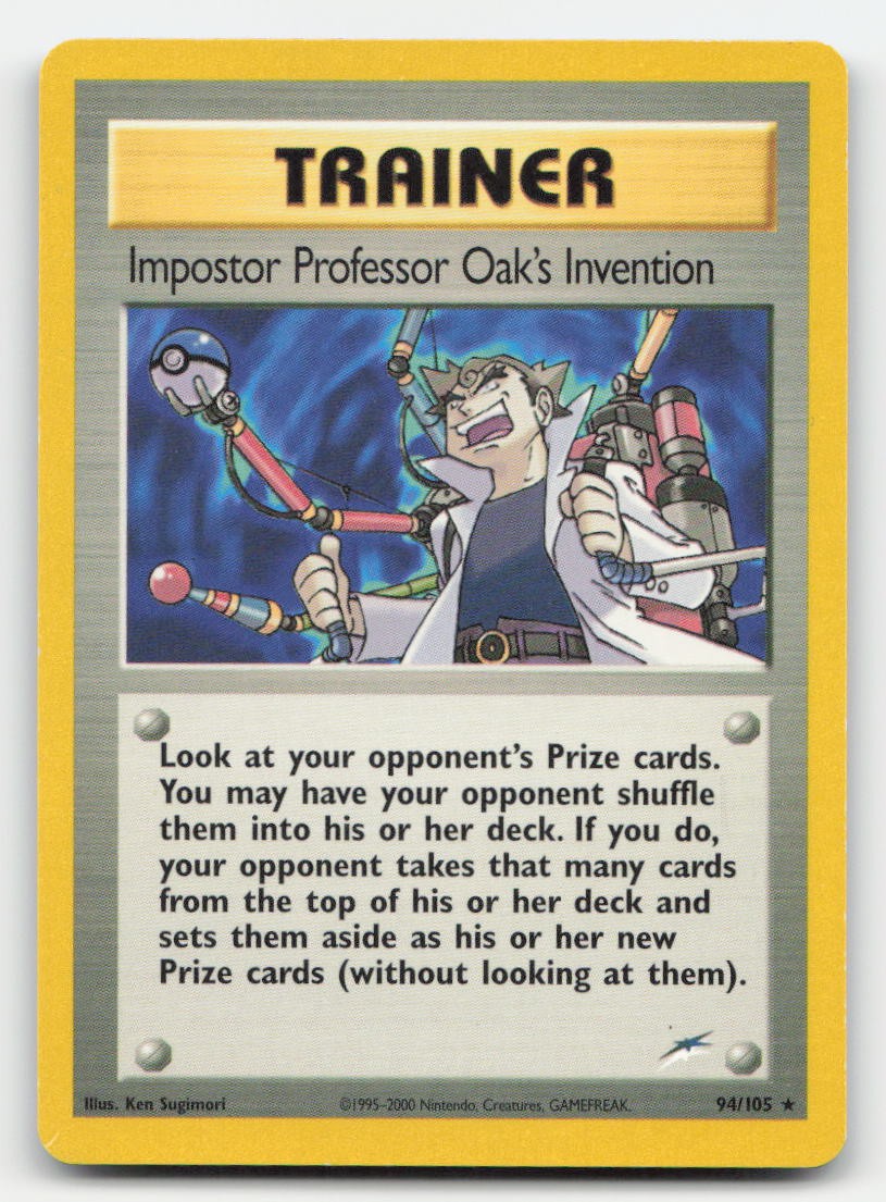 Impostor Professor Oak's Invention Unlimited Neo Destiny 94/105 R Pokemon HP