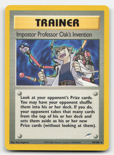 Impostor Professor Oak's Invention Unlimited Neo Destiny 94/105 R Pokemon HP