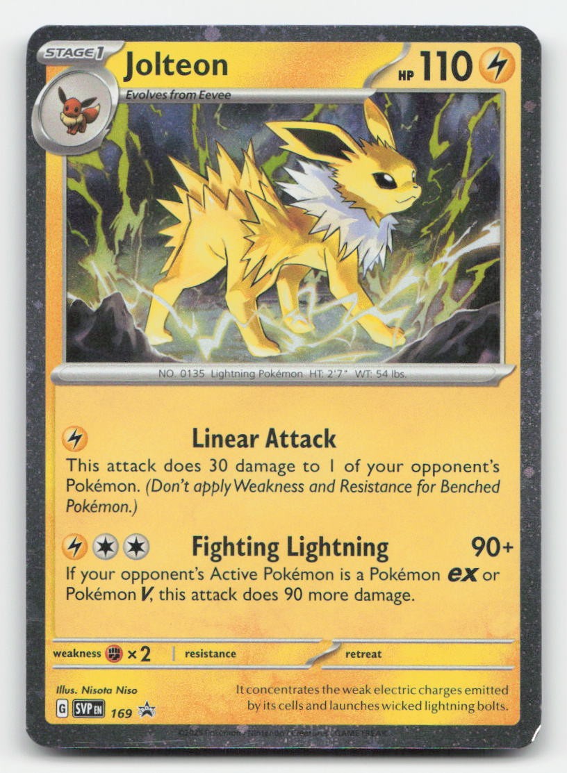 Jolteon (Cosmos Holo) Holo Scarlet & Violet Promo 169 R Pokemon NM