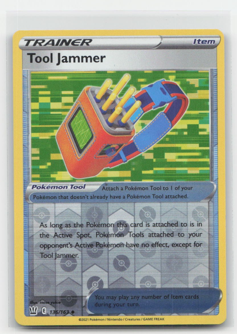 Tool Jammer Reverse Holo Battle Styles 136/163 UC Pokemon NM