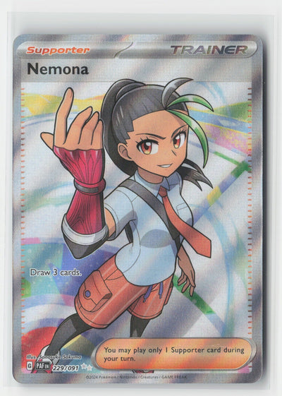 Nemona Holo SV: Paldean Fates PAF 229/091 Pokemon TCG