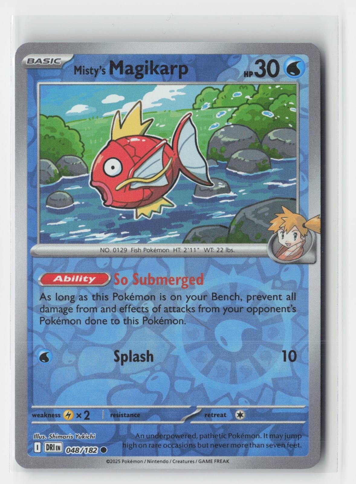 Misty's Magikarp Destined Rivals 048/182 C Pokemon Reverse Holo NM