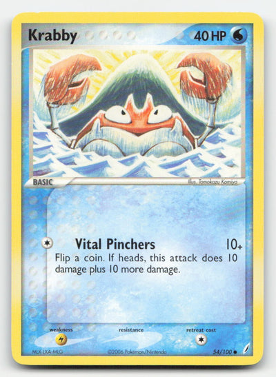 Krabby Crystal Guardians 54/100 C Pokemon LP