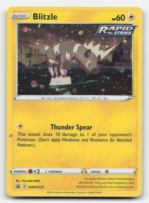 Blitzle Holo Sword & Shield Promo SWSH173 P Pokemon LP