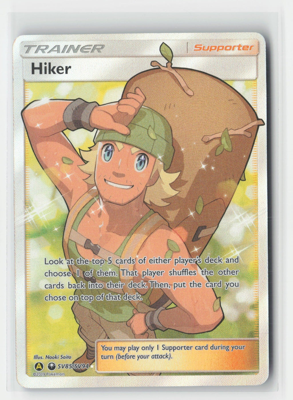 Hiker Holo Hidden Fates: Shiny Vault HIF:SV SV85/SV94