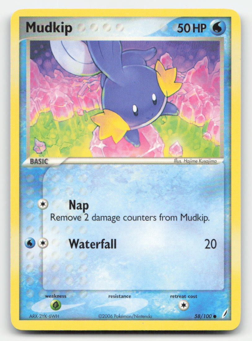 Mudkip Crystal Guardians 58/100 C Pokemon LP