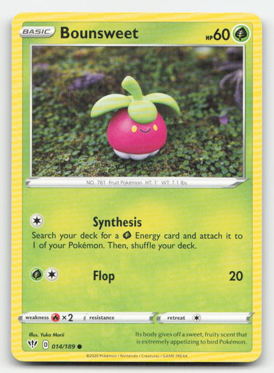 Bounsweet Darkness Ablaze 014/189 C Pokemon MP