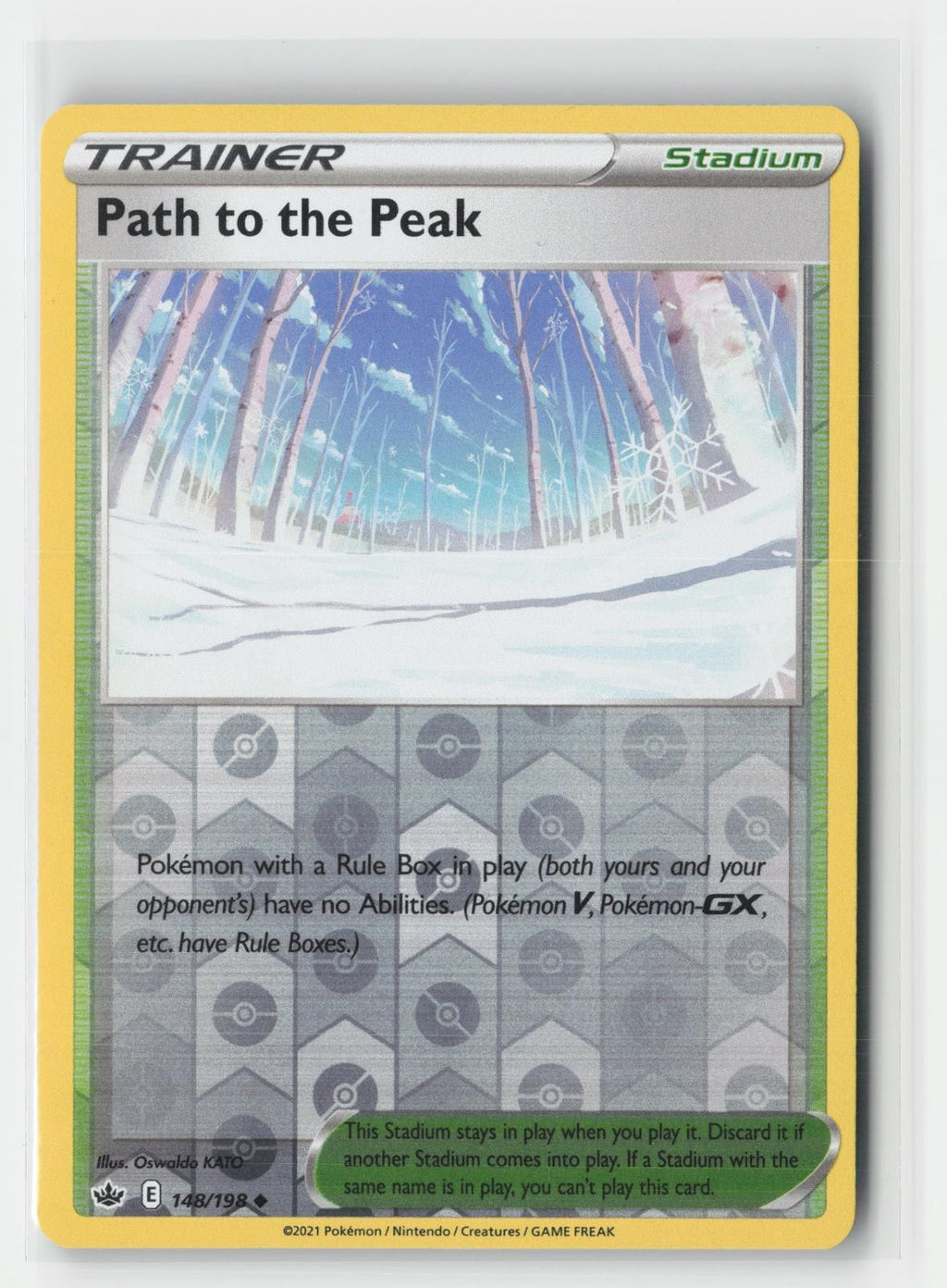 Path to the Peak Reverse Holo Chilling Reign 148/198 UC Pokemon NM