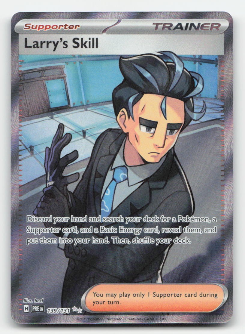 Larry's Skill Prismatic Evolutions 139/131 Ultra Rare Pokemon NM